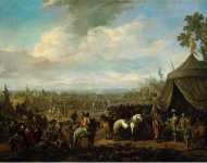 Lingelbach Johannes Flemish Town Sieged by the Spanish Soldiers - Hermitage